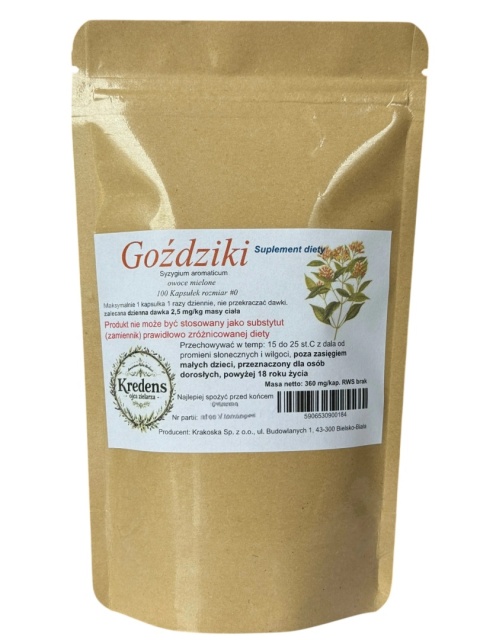Goździk 100 kapsułek Trawienie