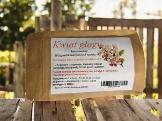 Głogu kwiat 30 kapsułek poprawa krążenia, choroby serca, nadciśnienie.