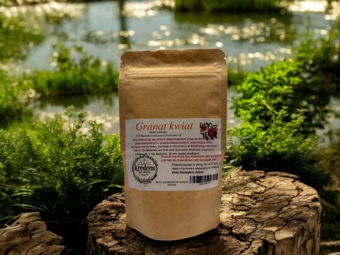 Granat kwiat 100 kapsułek żelatynowych PRZECIWZAPALNE, SERCE, CUKIER