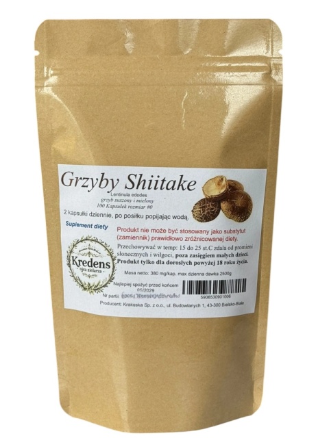 Grzyb Shiitake 100 Kapsułek | Naturalny Skład