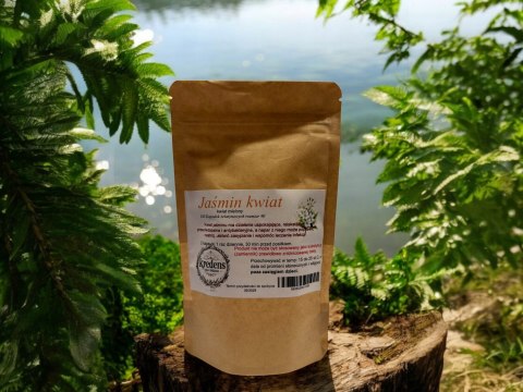 Jaśmin kwiat 100 kapsułek żelatynowych USPOKAJAJĄCE, PRZECIWZAPALNE
