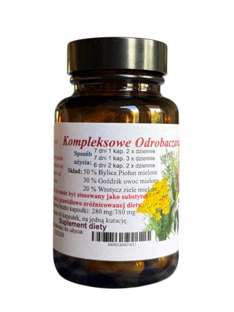 Kompleks ODROBACZANIE 60 kapsułek piołun, wrotycz, goździk w jednym