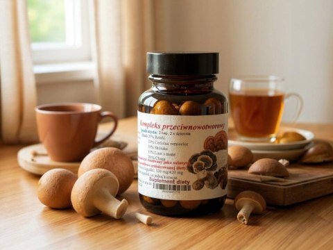 Kompleks oczyszczający z toksyn, wolnych rodników PRZECIWNOWOTWOROM 60 kap