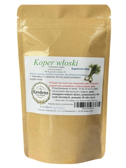Koper włoski 100 kapsułek POPRAWA TRAWIENIA