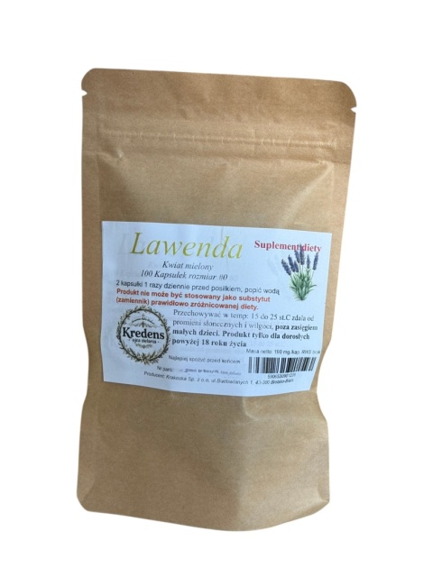 Lawenda 100 kapsułek TRAWIENNE