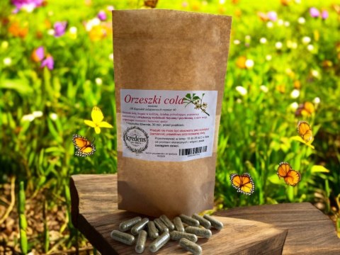 Orzeszki cola 100 kapsułek żelatynowych DZIAŁAJĄ POBUDZAJĄCO, TRAWIENIE