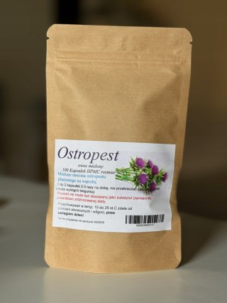 Ostropest 100 kapsułek wegańskich wspomaganie wątroby