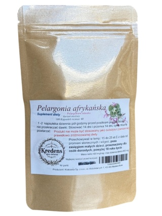 Pelargonia Afrykańska w kapsułkach 100 szt