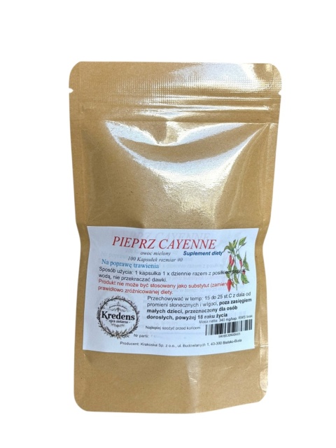 Pieprz Cayenne 100 szt Na trawienie
