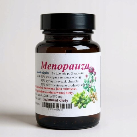 Pomoc w MENOPAUZIE 60 kap. naturalny ziołowy skład.