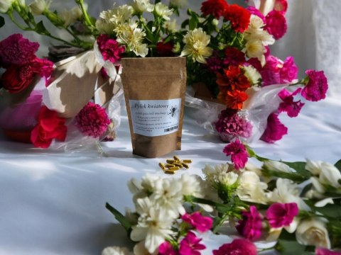 Pyłek kwiatowy 100 kapsułek !!! w pełni WEGAŃSKICH!! perzeciw alergiczne