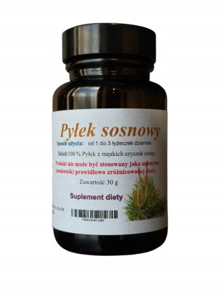 Pyłek sosnowy 20 g. TESTOSTERON, LIBIDO, PROSTATA, AFRODYZJAK, WITALNOŚĆ