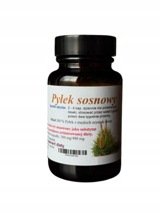 Pyłek sosnowy 60 kap. TESTOSTERON, LIBIDO, PROSTATA, AFRODYZJAK, WITALNOŚĆ
