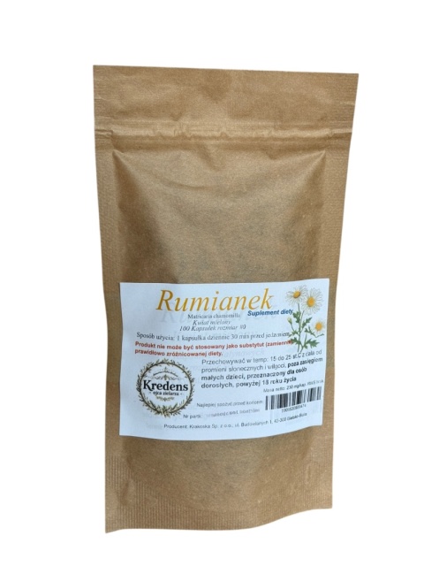 Rumianek kwiat mielony 100 kapsułek