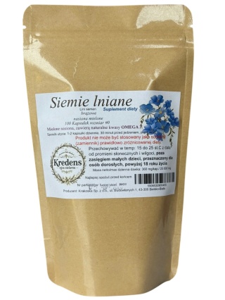 Siemie lniane 100 kapsułek KWASY OMEGA 3