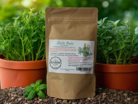 Ziele Ruty 100 kapsułek żelatynowych MOCZOPĘDNY, ROZKURCZOWE, PRZECIWBÓLOWE